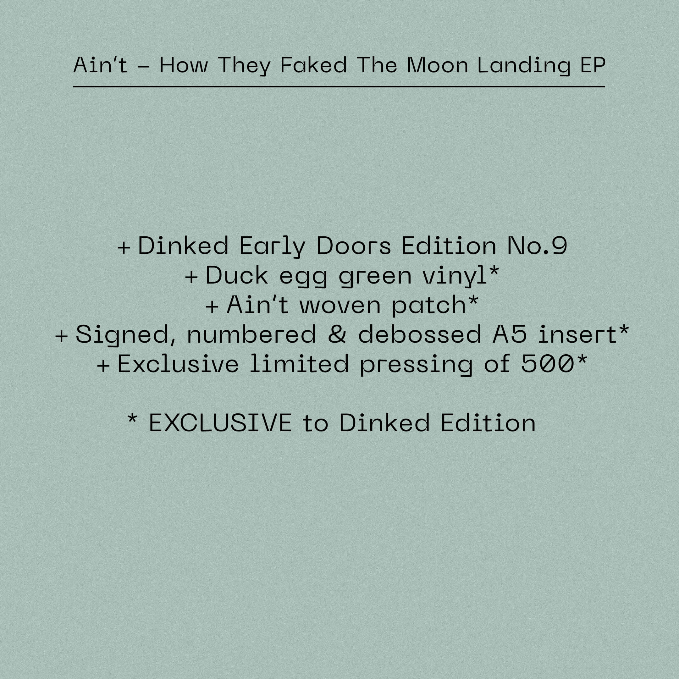 Ain’t - How They Faked The Moon Landing EP - Image 7