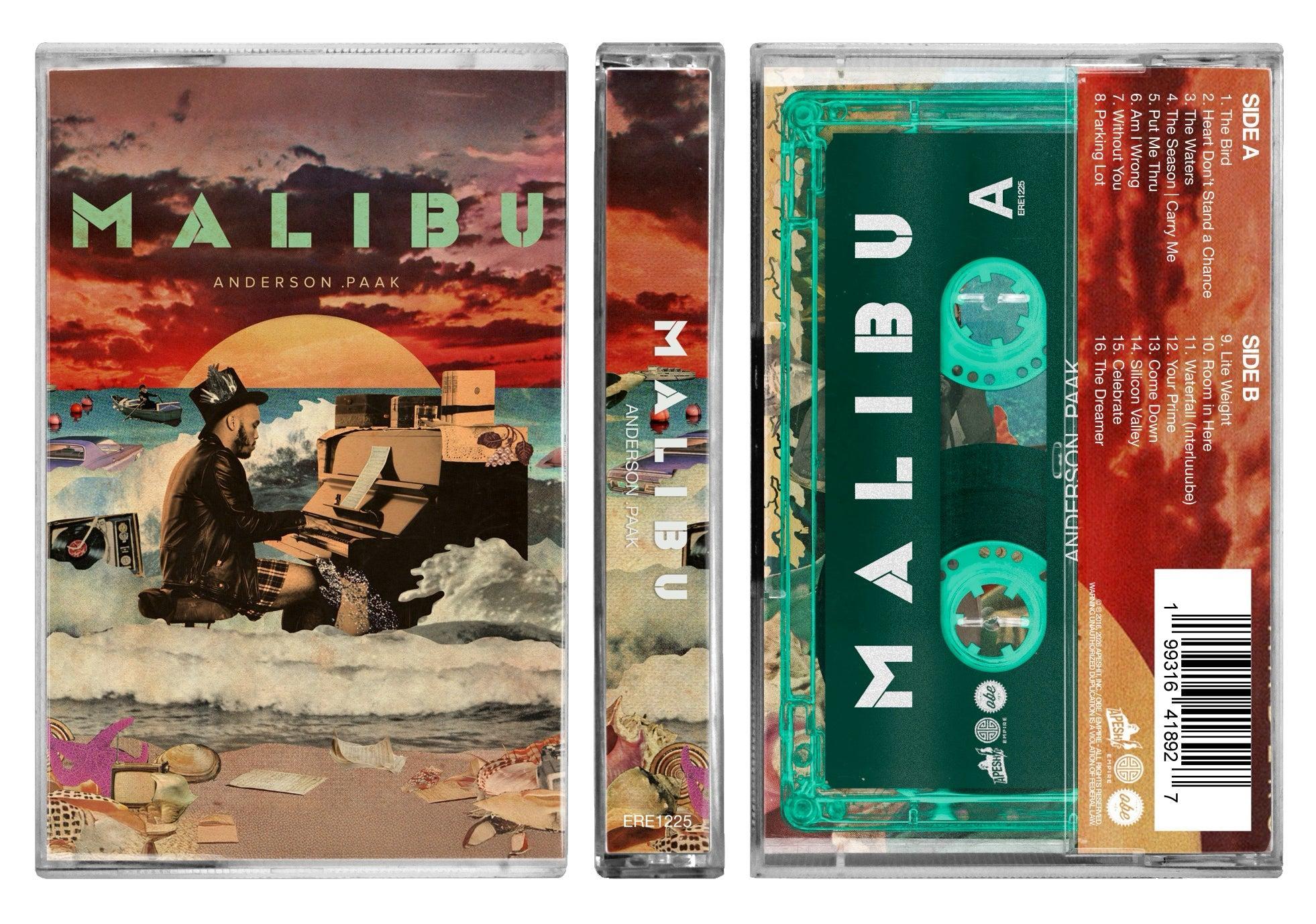 Anderson .Paak - Malibu (10 Year Anniversary) Translucent green cassette - Image 2