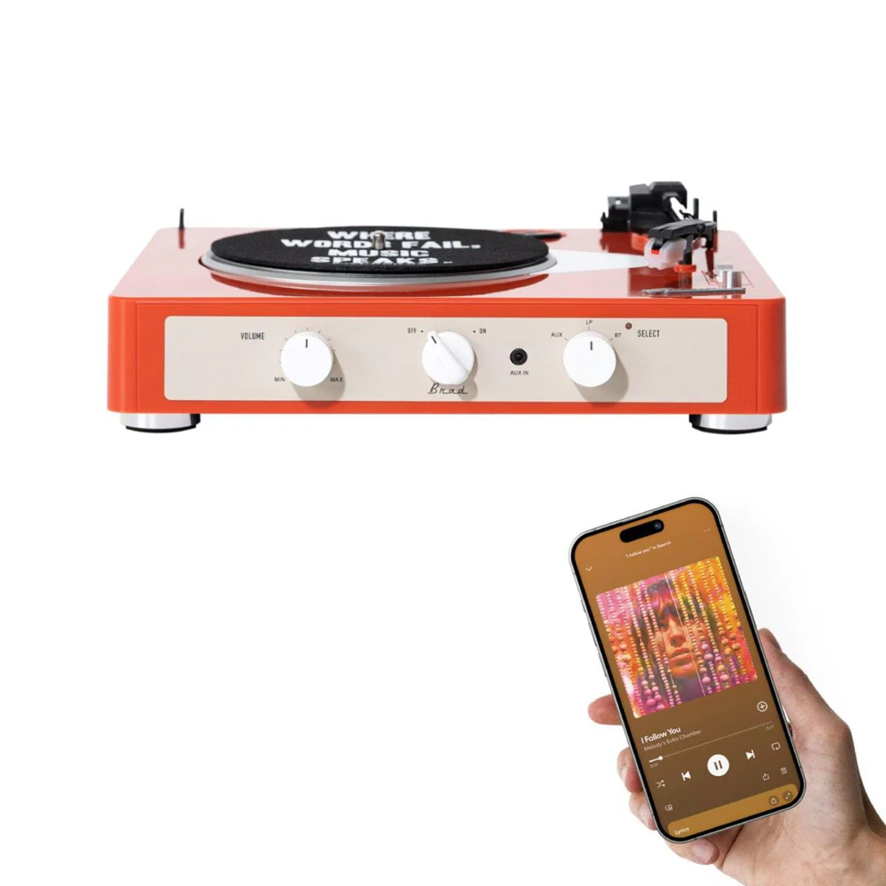 Gadhouse Brad Retro MK II Bluetooth Turntable - Image 4