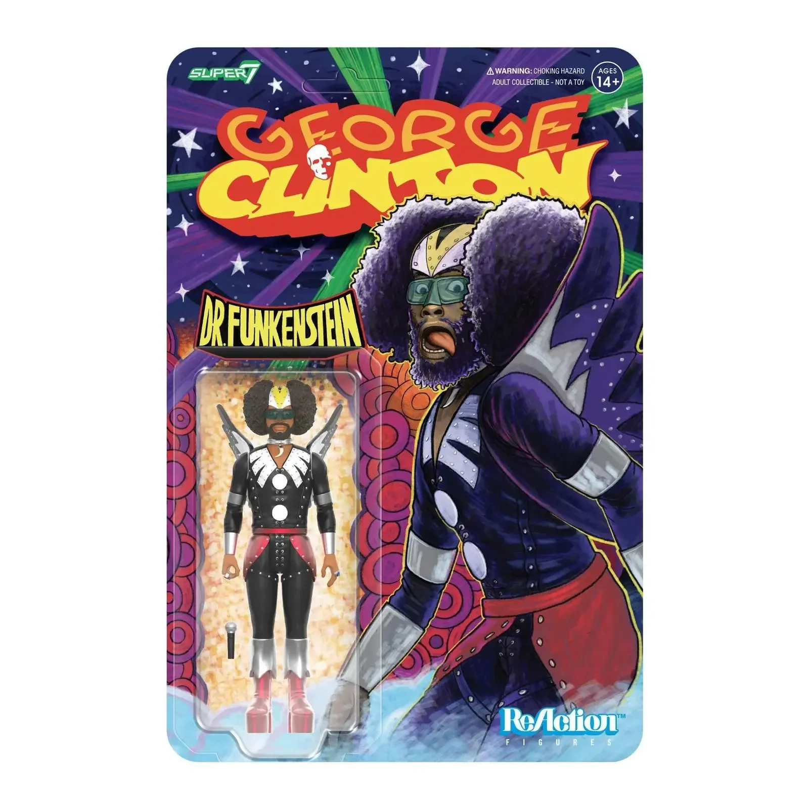George Clinton ReAction Figures: George Clinton (Dr. Funkenstein) Wave 1 Super7