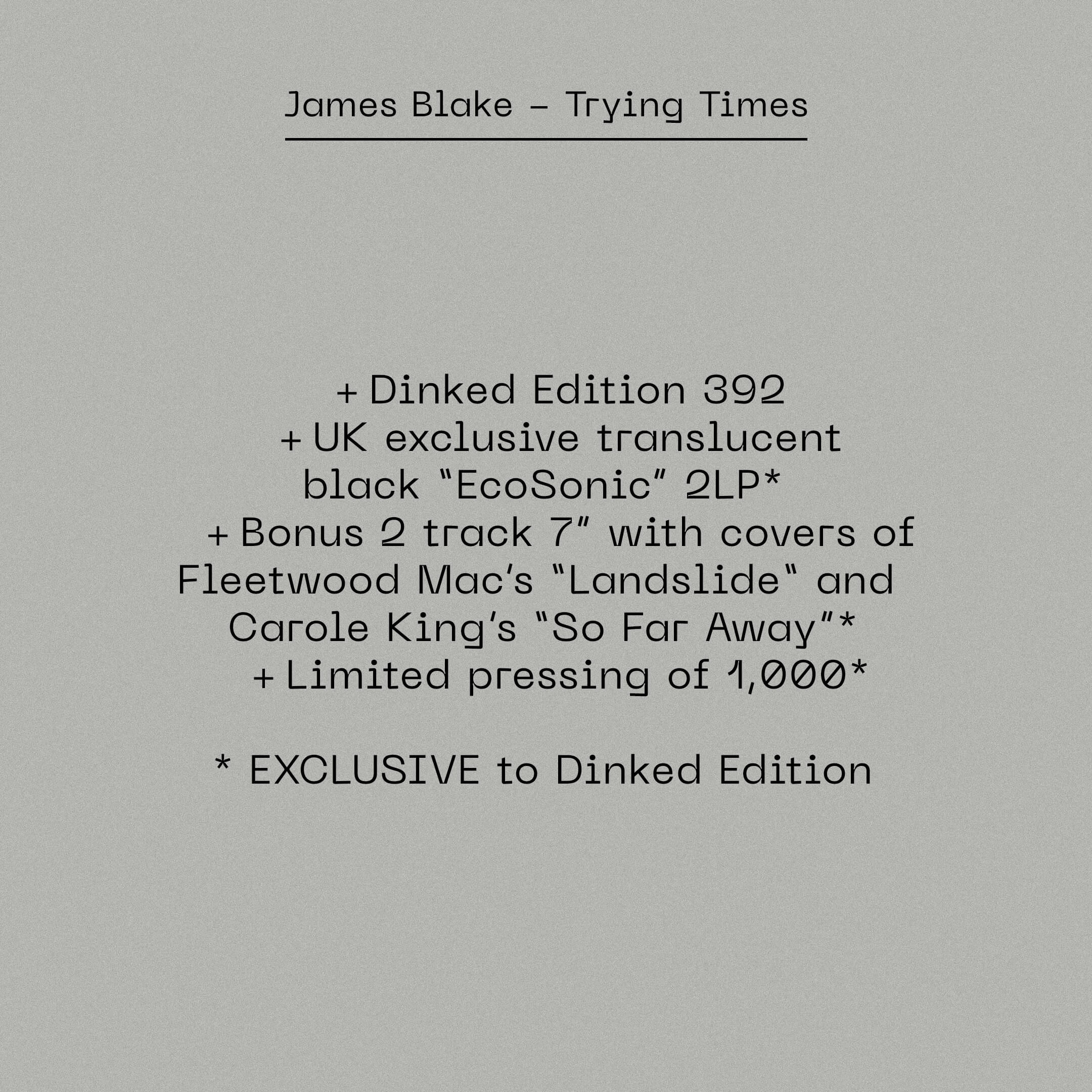 James Blake - Trying Times - Image 5