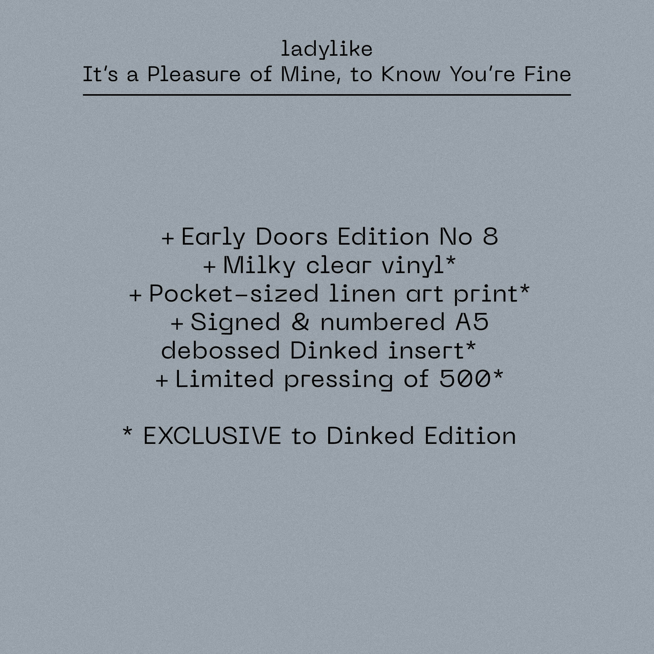 ladylike - It's a Pleasure of Mine, to Know You're Fine - Image 3