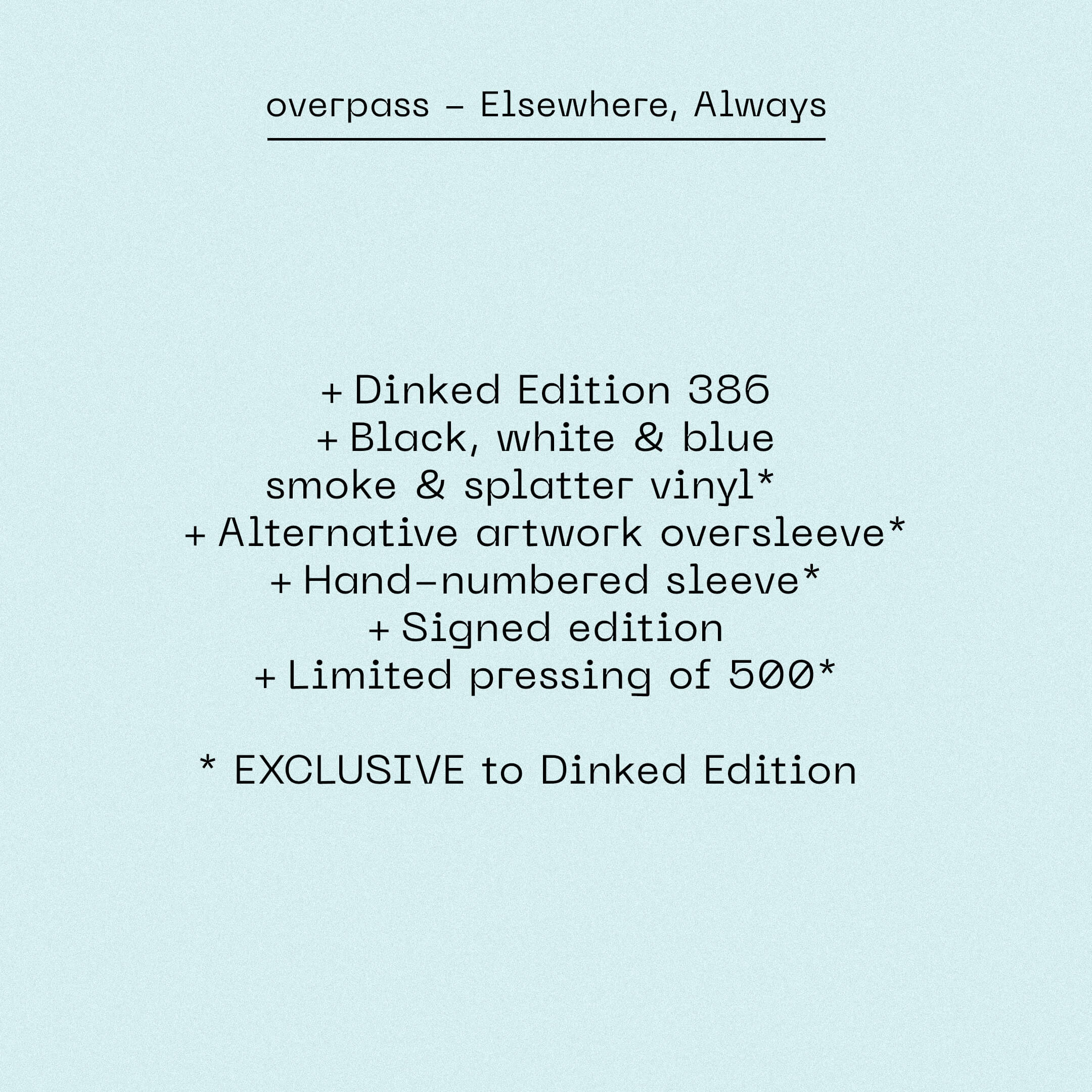 overpass - Elsewhere, Always - Image 7