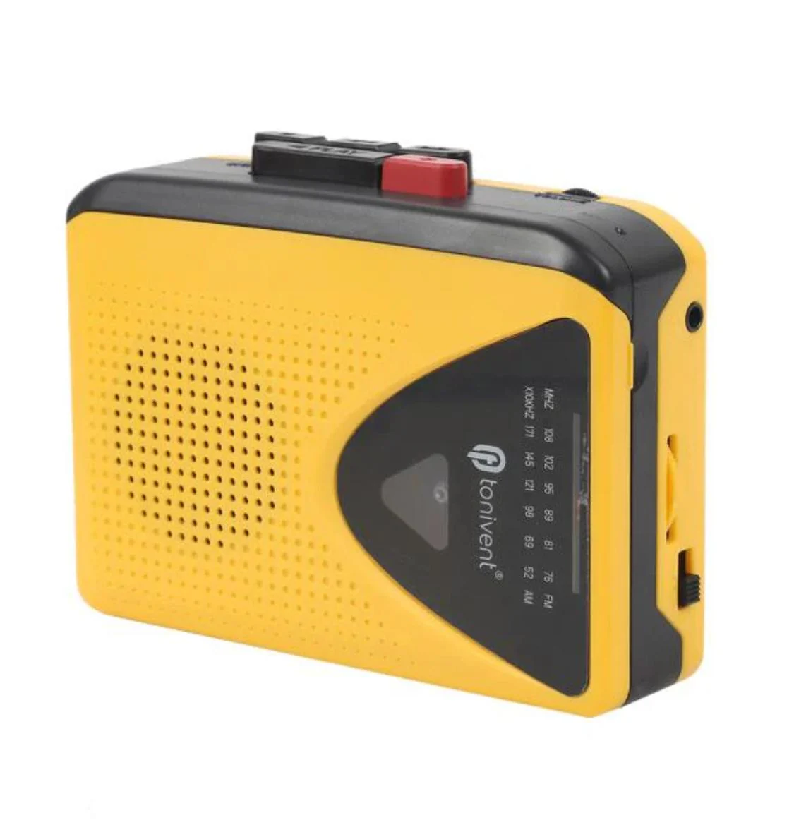 Portable Cassette Player + Radio (Yellow)