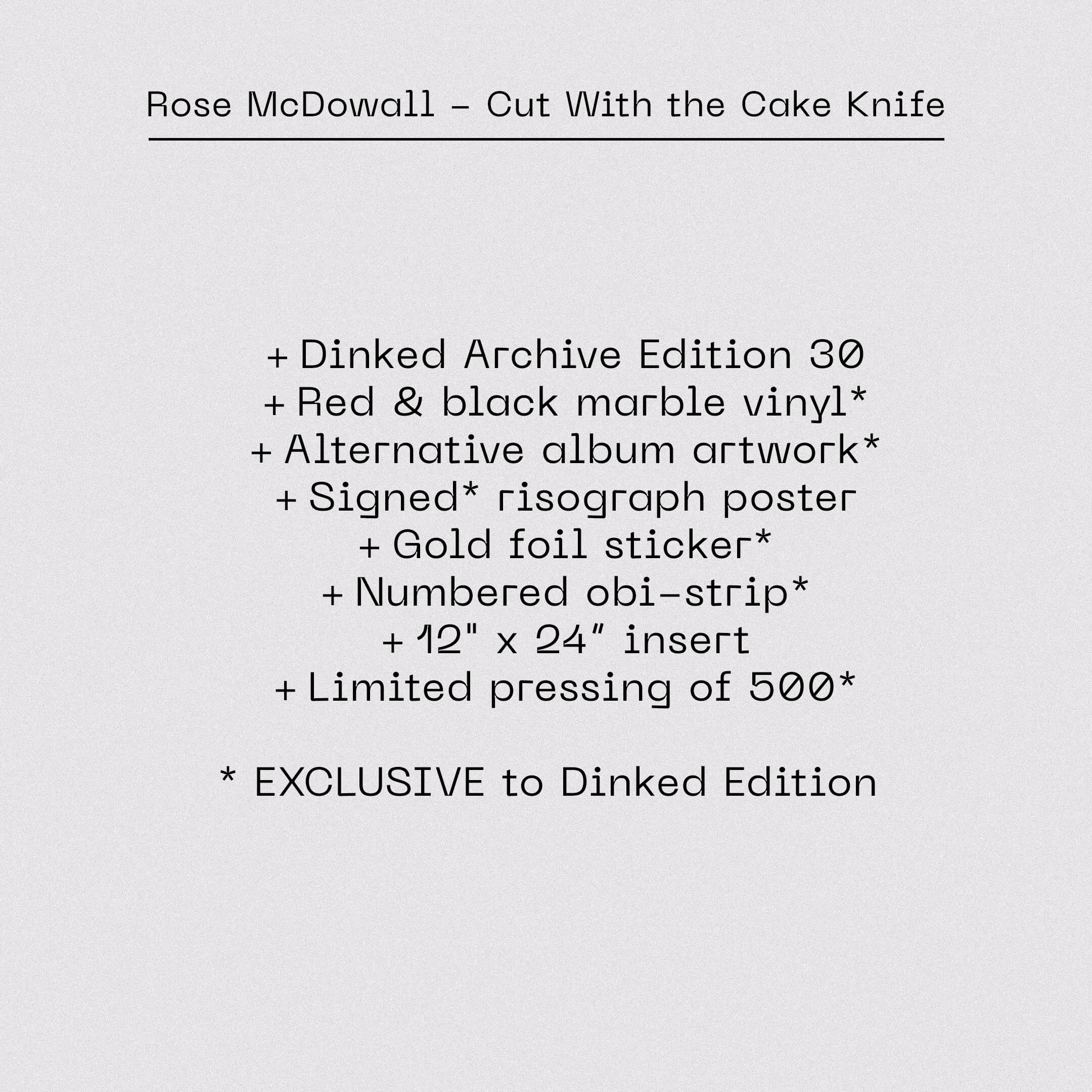 ROSE MCDOWALL - CUT WITH THE CAKE KNIFE - Image 10