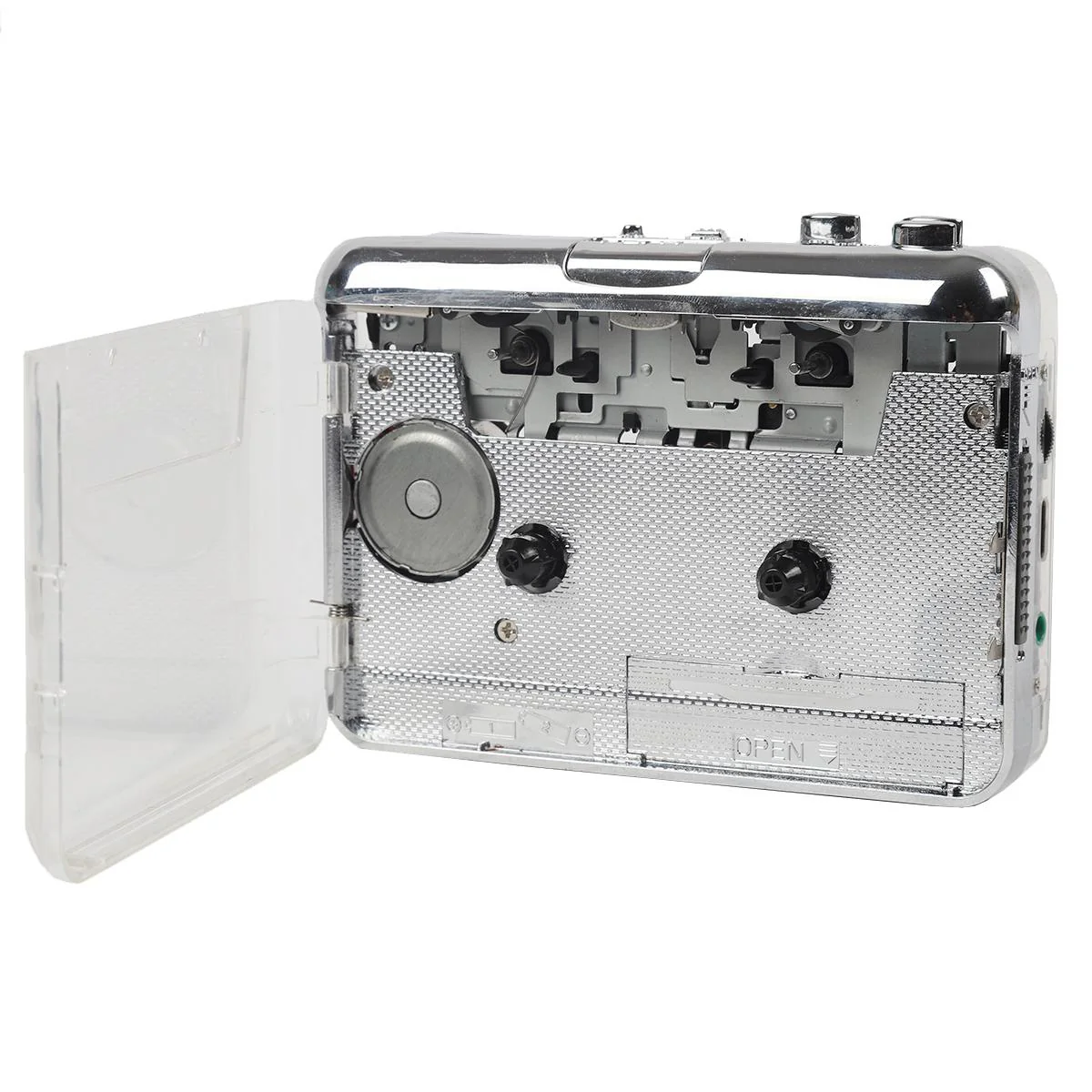 Copper Flywheel Tape Converter Type-C Cassette to MP3 Player (Transparent) - Image 4