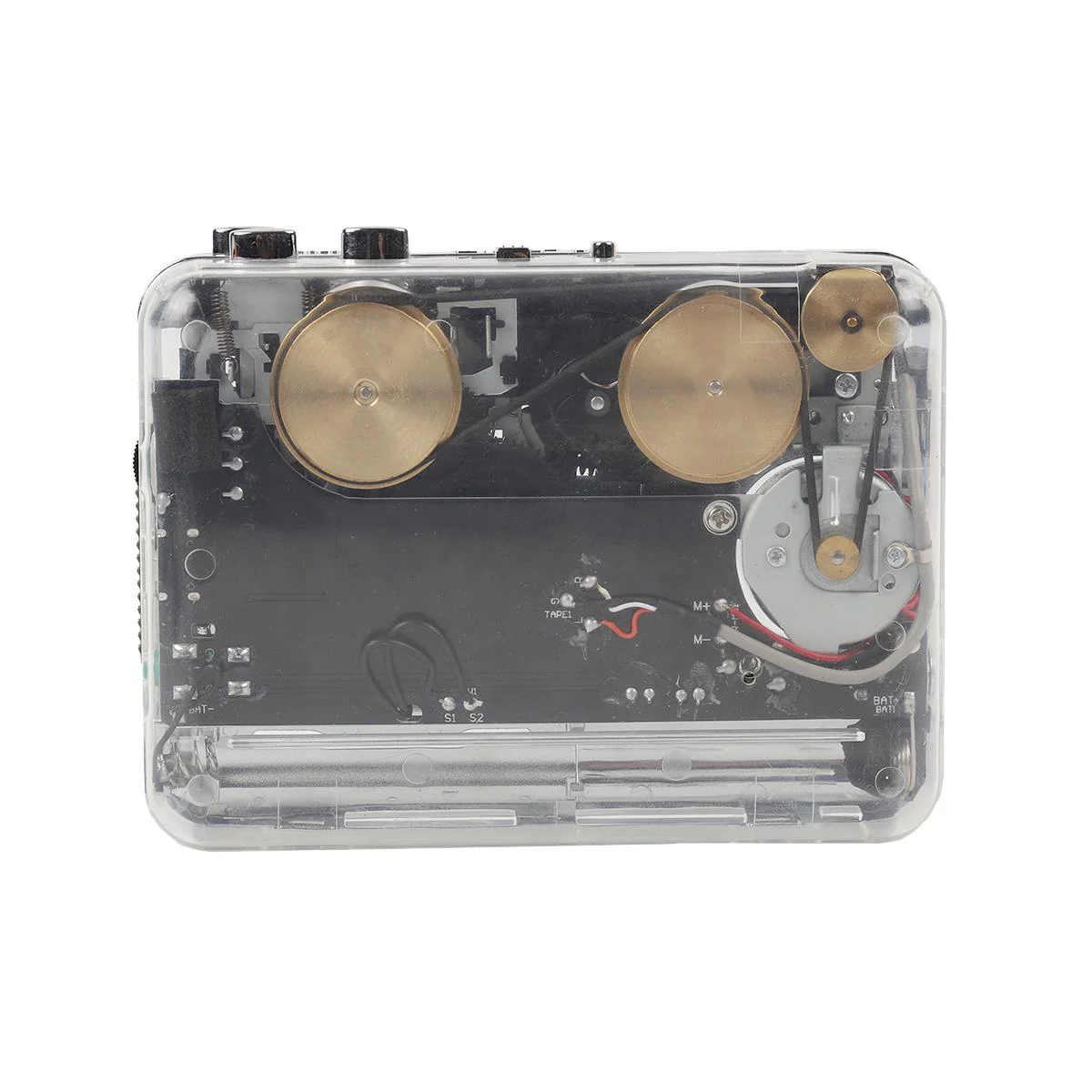 Copper Flywheel Tape Converter Type-C Cassette to MP3 Player (Transparent) - Image 5