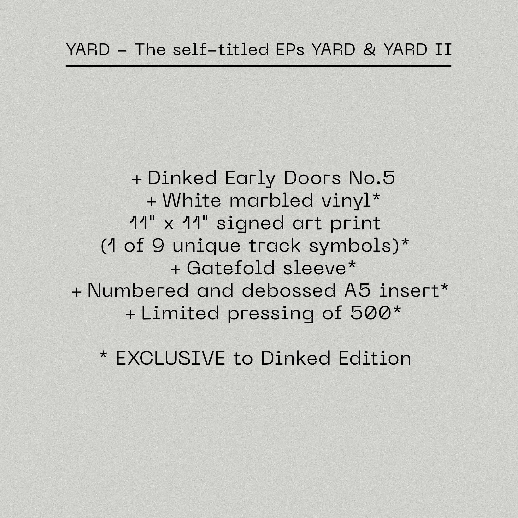 YARD - The self-titled EPs YARD & YARD II - Image 5